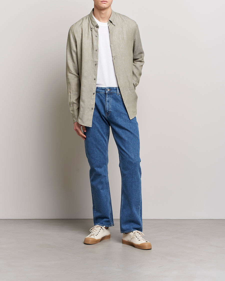 Herr | Skjortor | Tiger of Sweden | Sankt Linen Shirt Shadow
