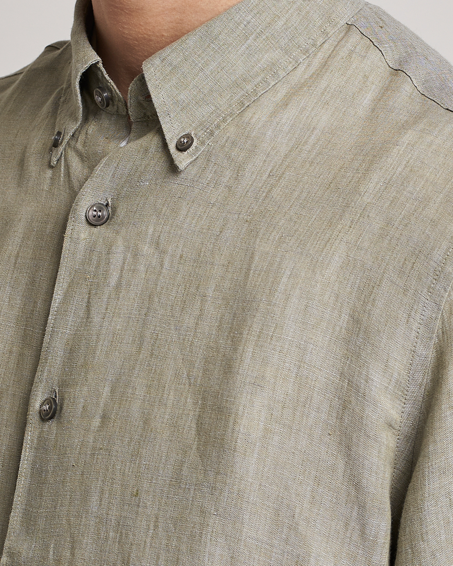 Herr | Skjortor | Tiger of Sweden | Sankt Linen Shirt Shadow