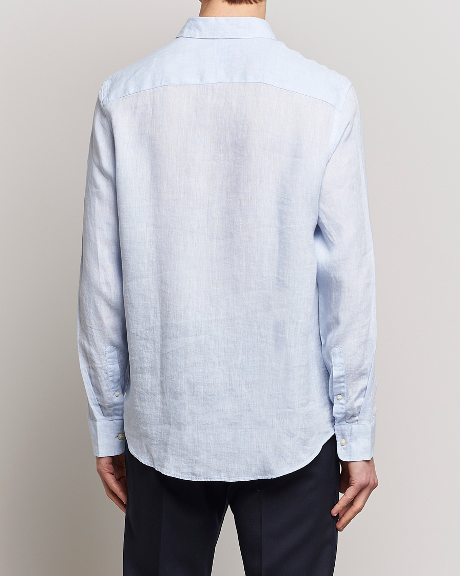 Herr | Skjortor | Tiger of Sweden | Sankt Linen Shirt Light Blue