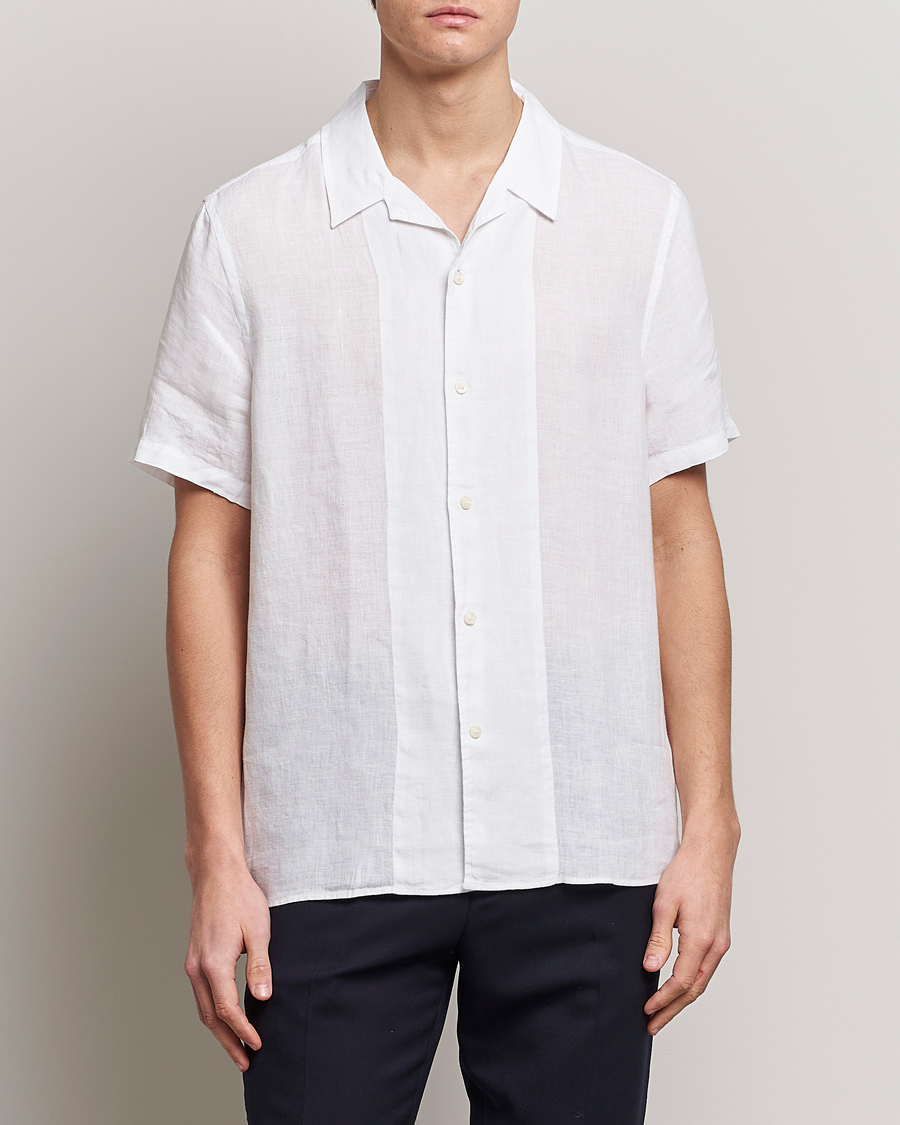 Herr | Skjortor | Tiger of Sweden | Riccerdo Linen Shirt Pure White
