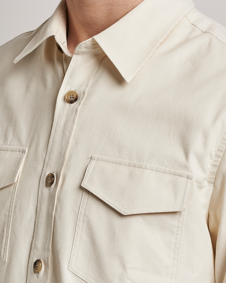 Herr | Skjortor | Tiger of Sweden | Arnou Cotton Overshirt Papirus