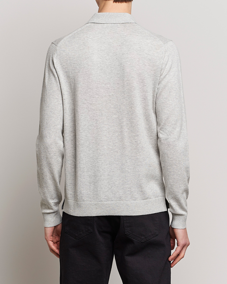 Herr | Tröjor | Tiger of Sweden | Orbit Merino Wool Half Zip Light Grey Melange