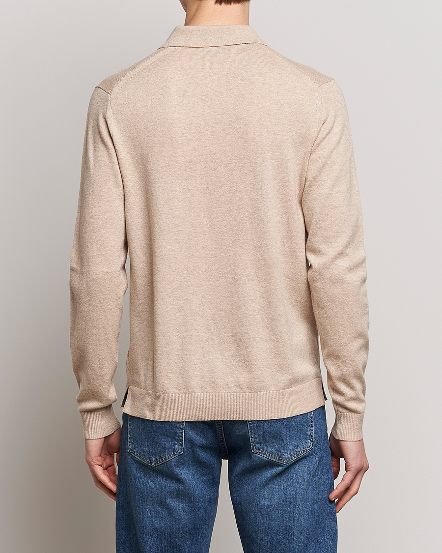 Herr | Tröjor | Tiger of Sweden | Orbit Merino Wool Half Zip Beige Melange