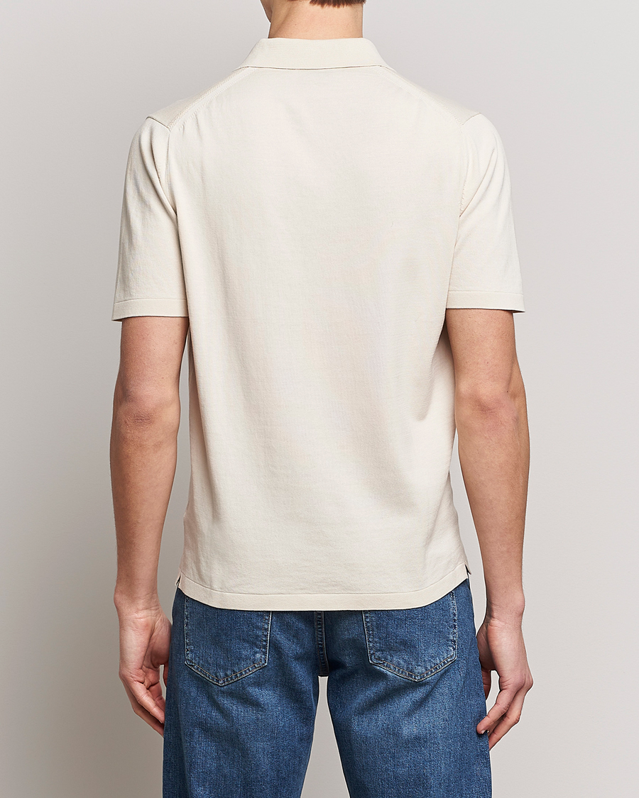Herr | Pikéer | Tiger of Sweden | Orbit Cotton Half Zip Light Ivory