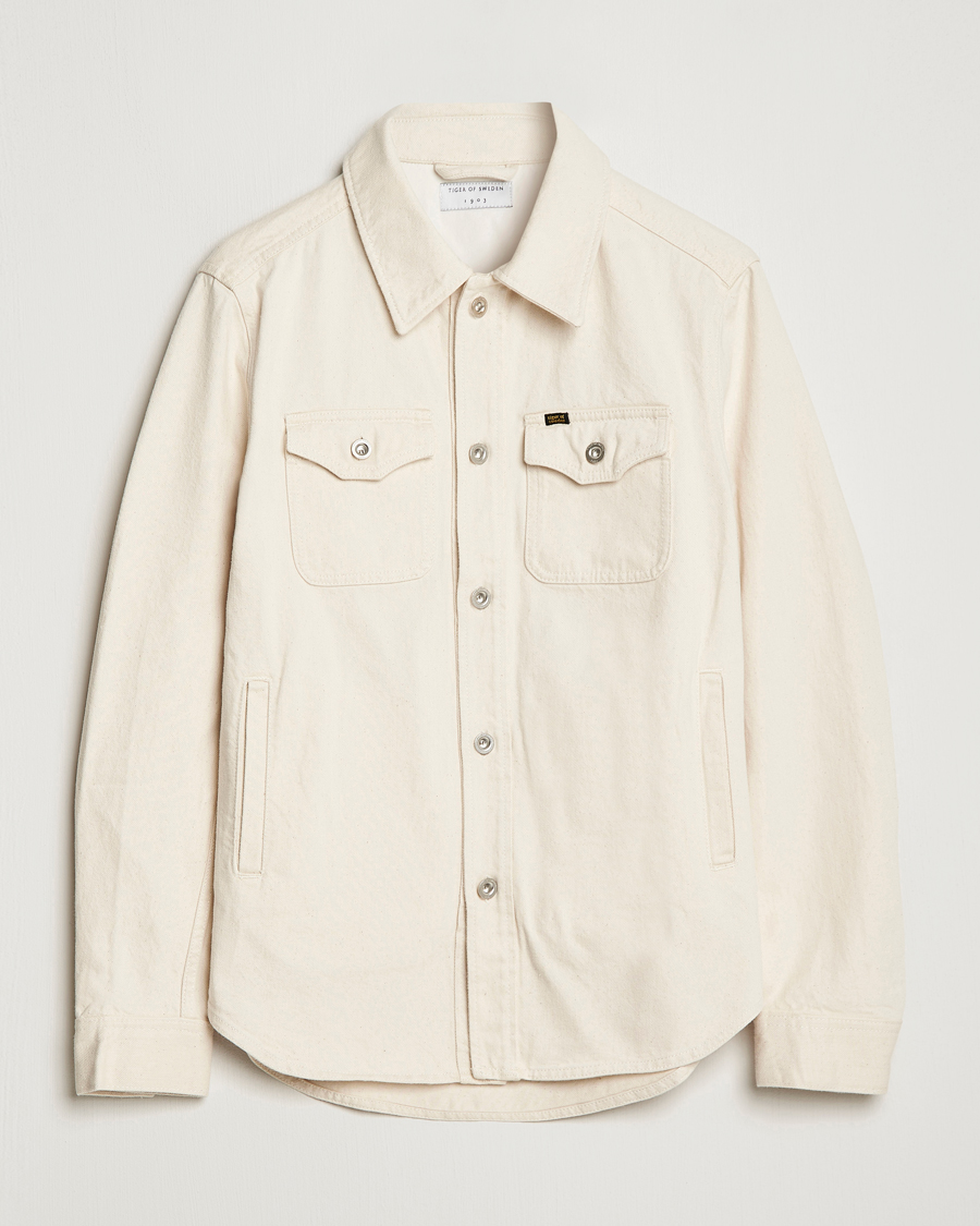 Herr | Jackor | Tiger of Sweden | Get Denim Jacket Ecru denim