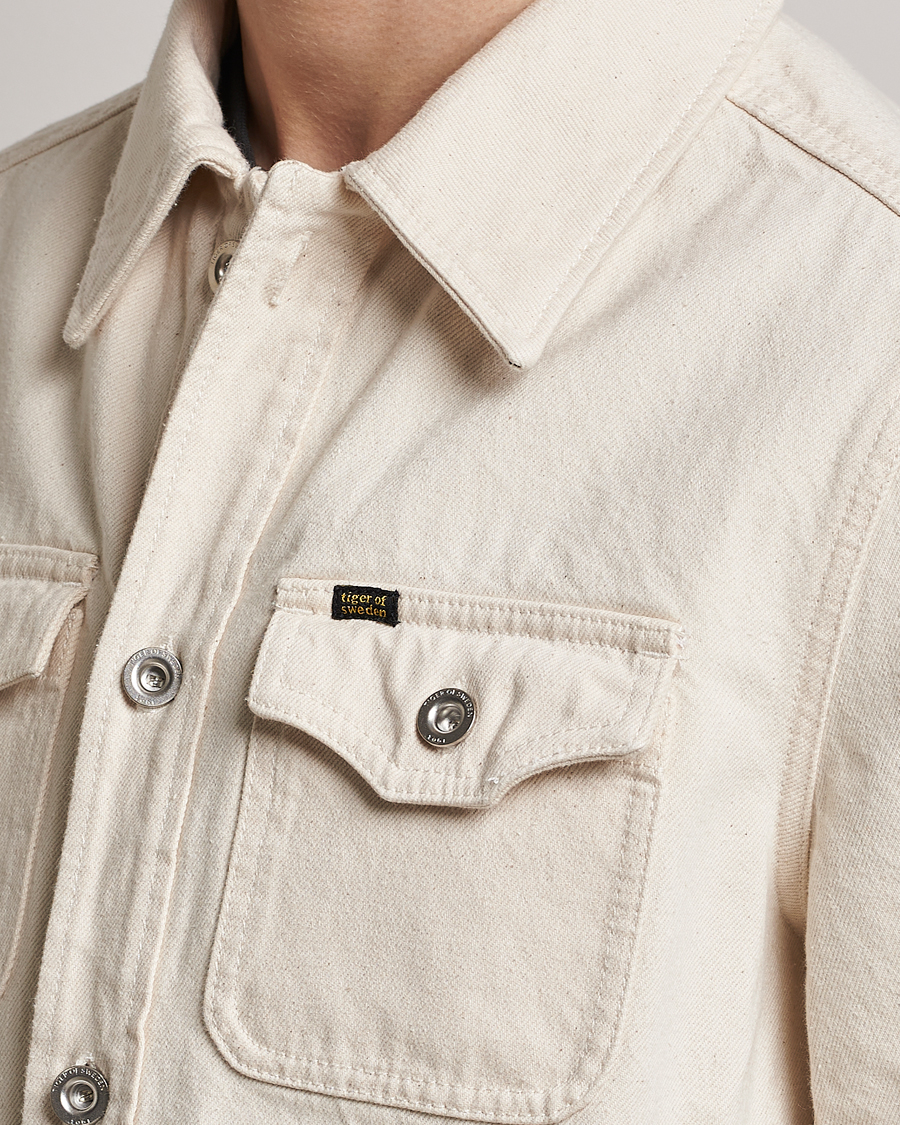 Herr | Jackor | Tiger of Sweden | Get Denim Jacket Ecru denim