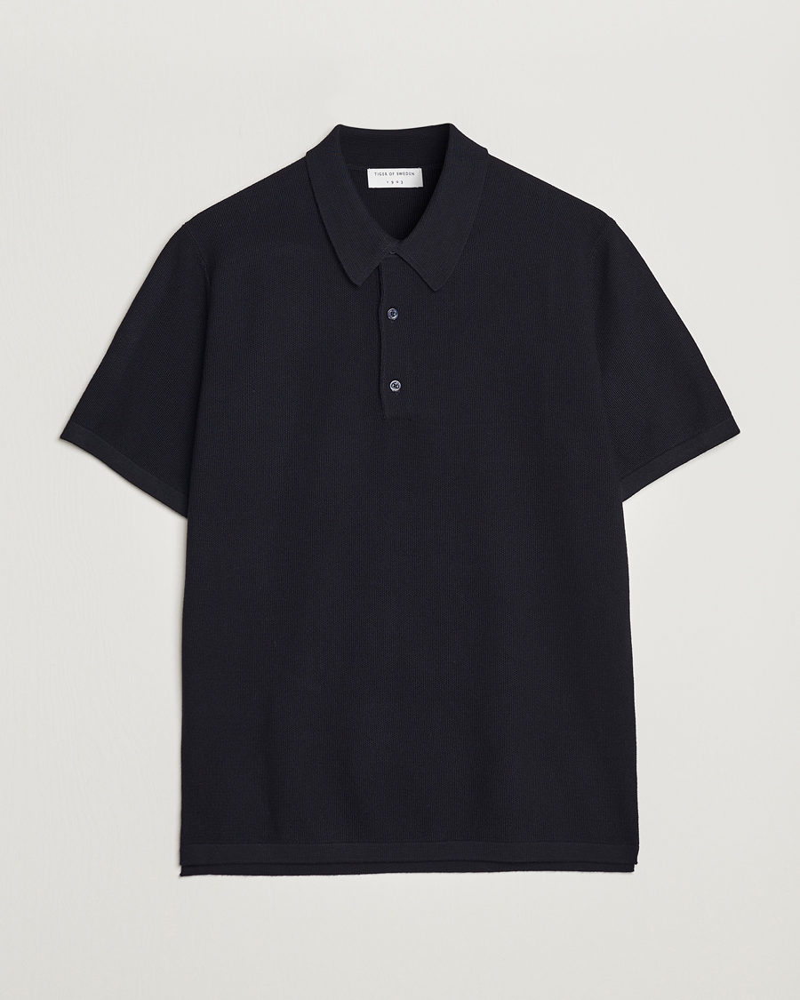 Herr | Tröjor | Tiger of Sweden | Jenkim Knitted Pique Dark Ink