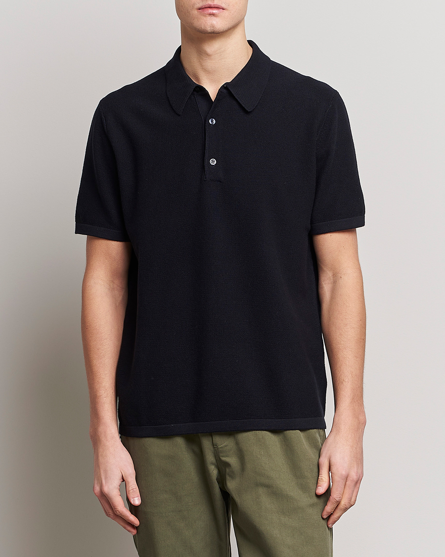 Herr | Tröjor | Tiger of Sweden | Jenkim Knitted Pique Dark Ink