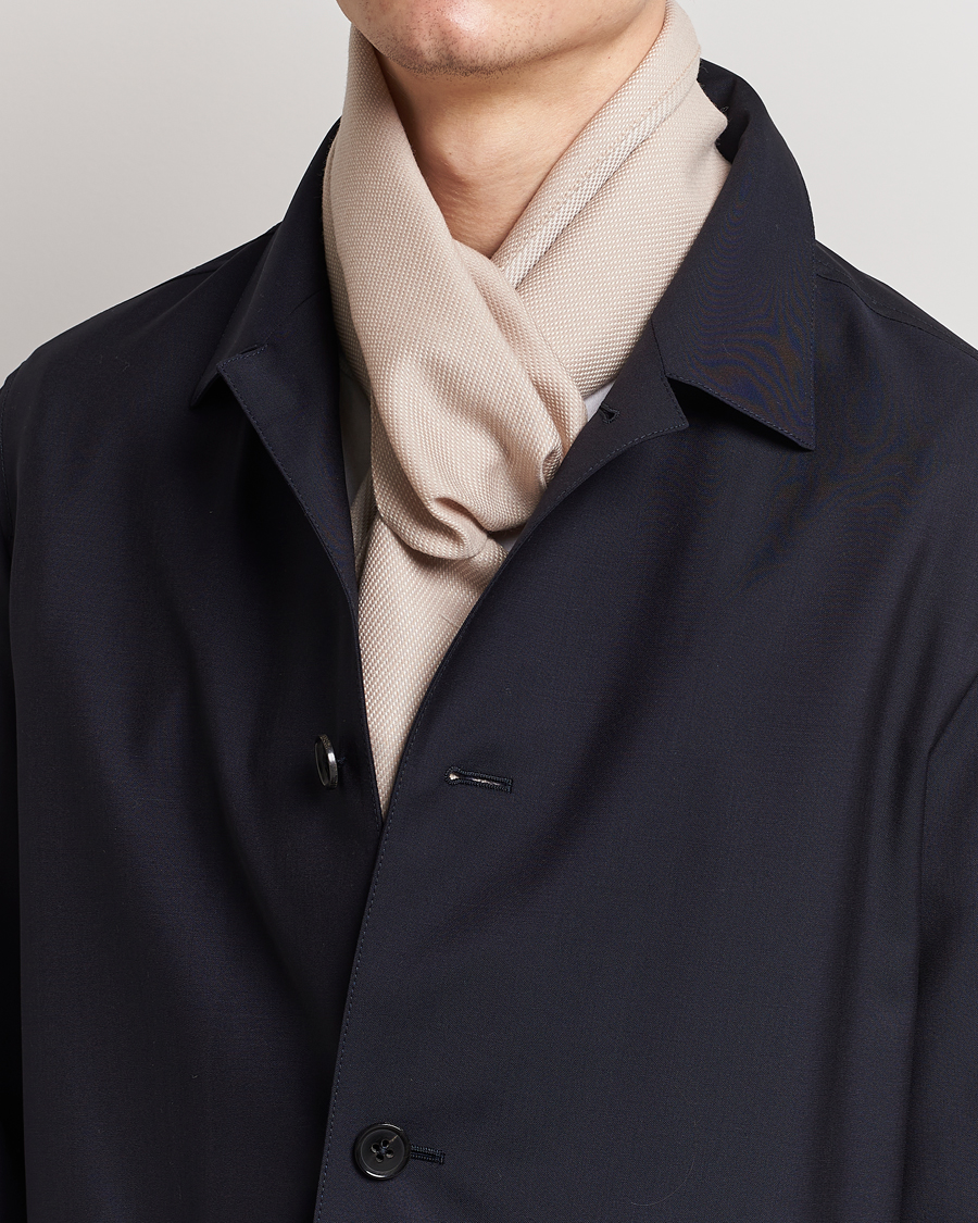 Herr |  | Tiger of Sweden | Salvor Wool Silk Scarf Dark Sand
