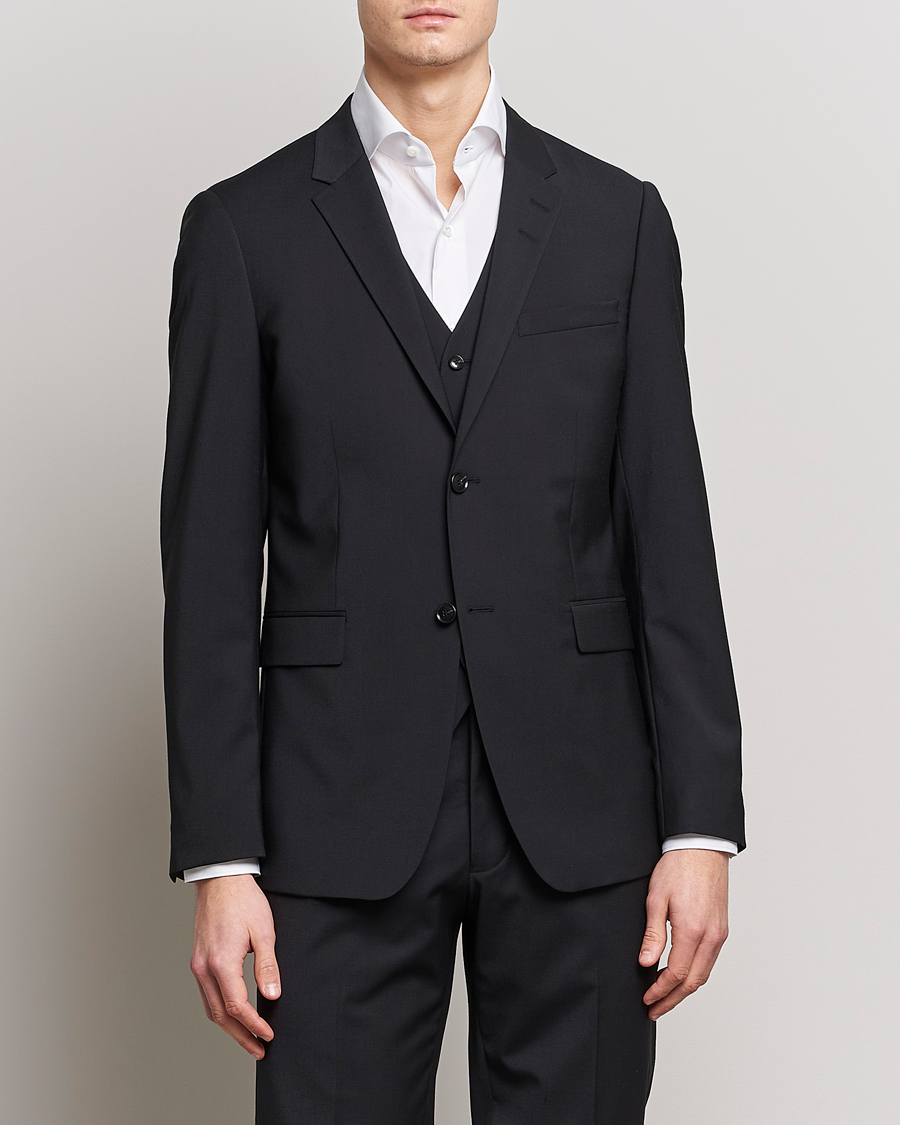 Herr | Business & Beyond | Tiger of Sweden | Jerretts Wool Travel Suit Blazer Black