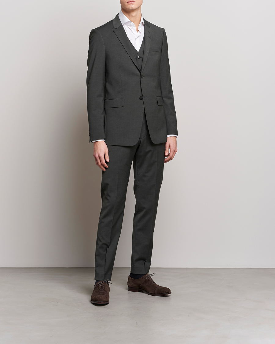 Herr | Kavajer | Tiger of Sweden | Jerretts Wool Travel Suit Blazer Olive Extreme