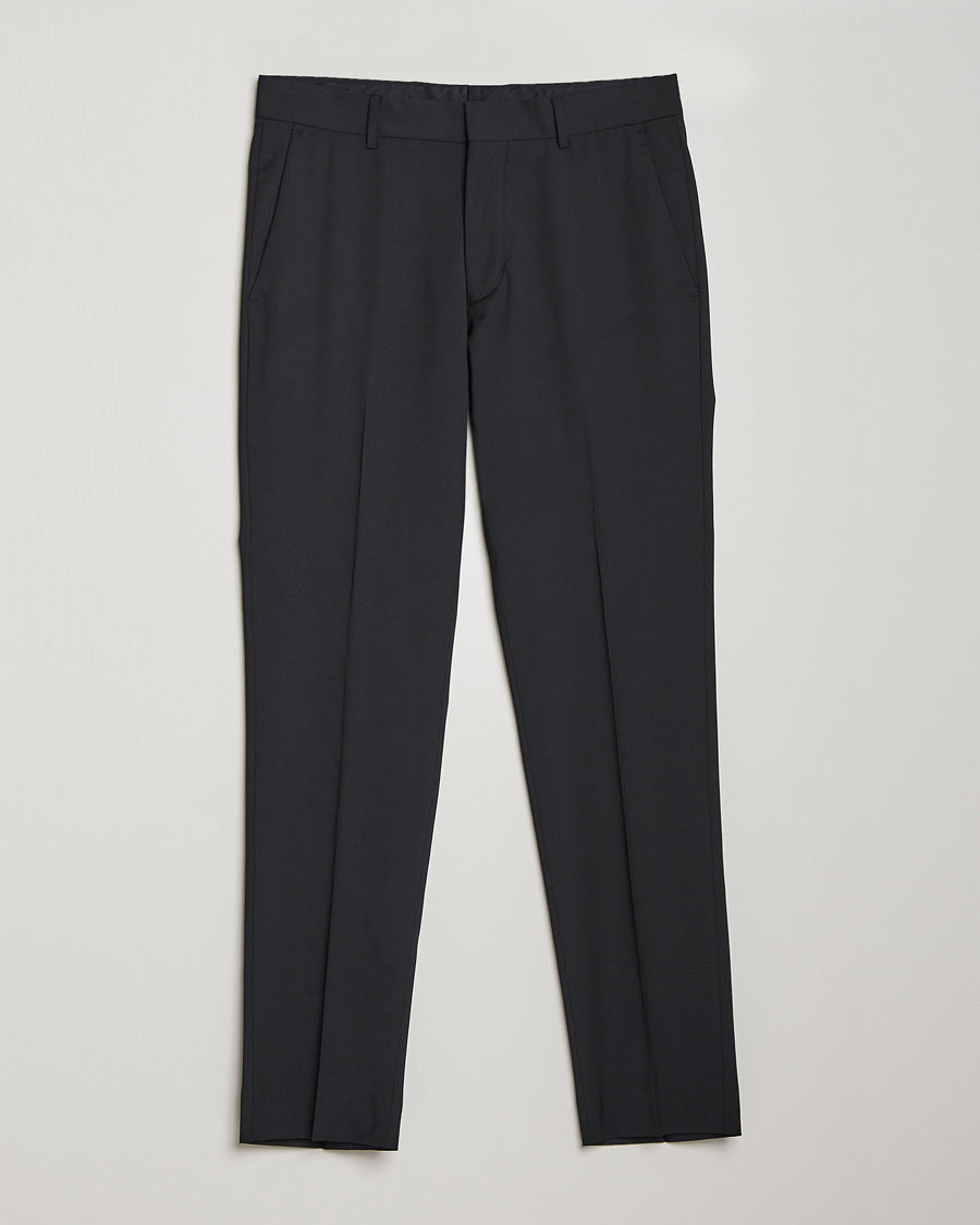 Herr | Byxor | Tiger of Sweden | Tenuta Wool Travel Suit Trousers Black