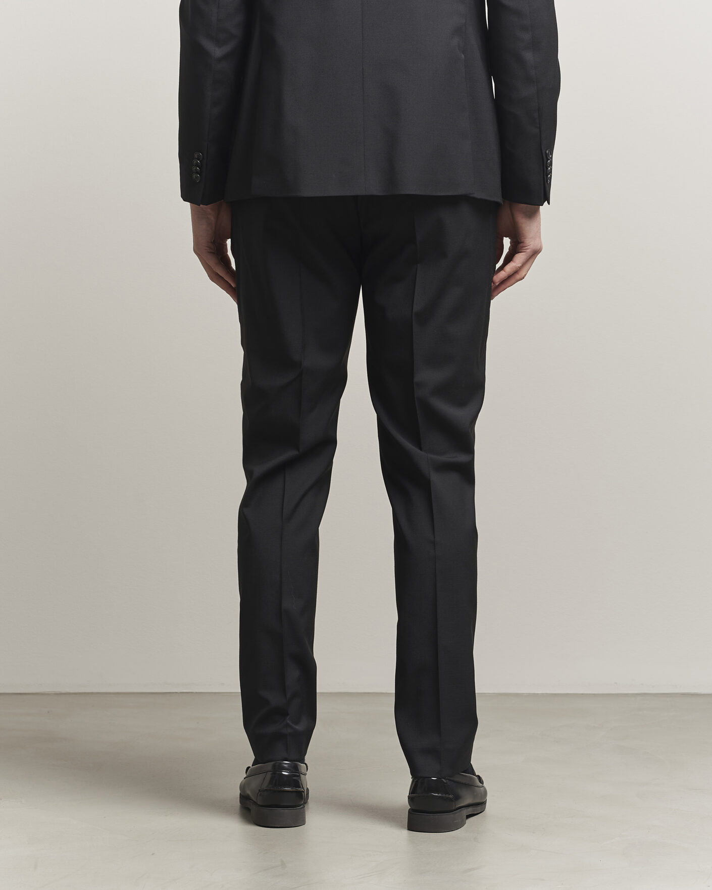 Herr | Byxor | Tiger of Sweden | Tenuta Wool Travel Suit Trousers Black