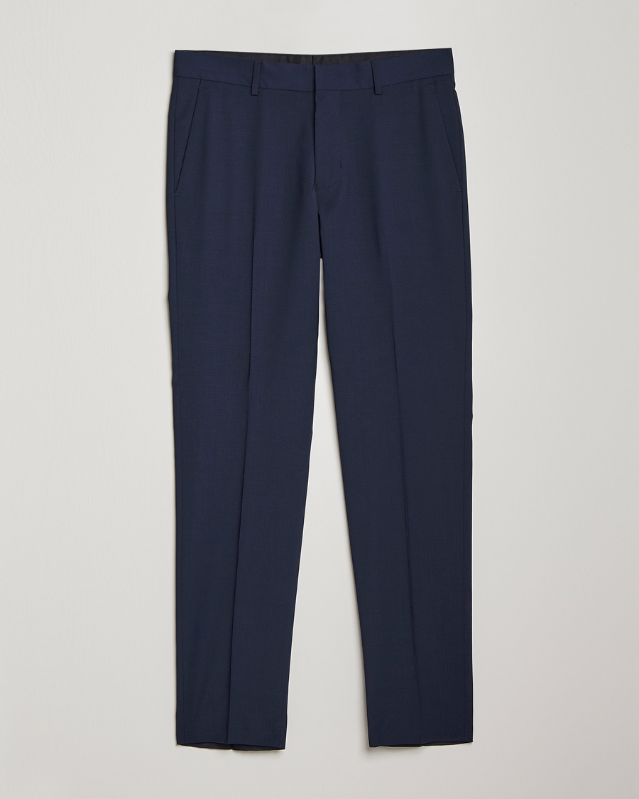 Herr | Byxor | Tiger of Sweden | Tenuta Wool Travel Suit Trousers Royal Blue