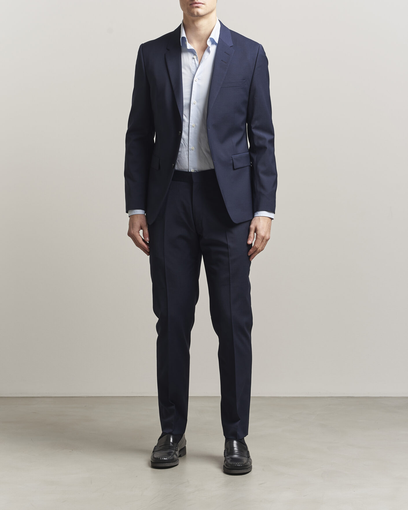 Herr | Byxor | Tiger of Sweden | Tenuta Wool Travel Suit Trousers Royal Blue