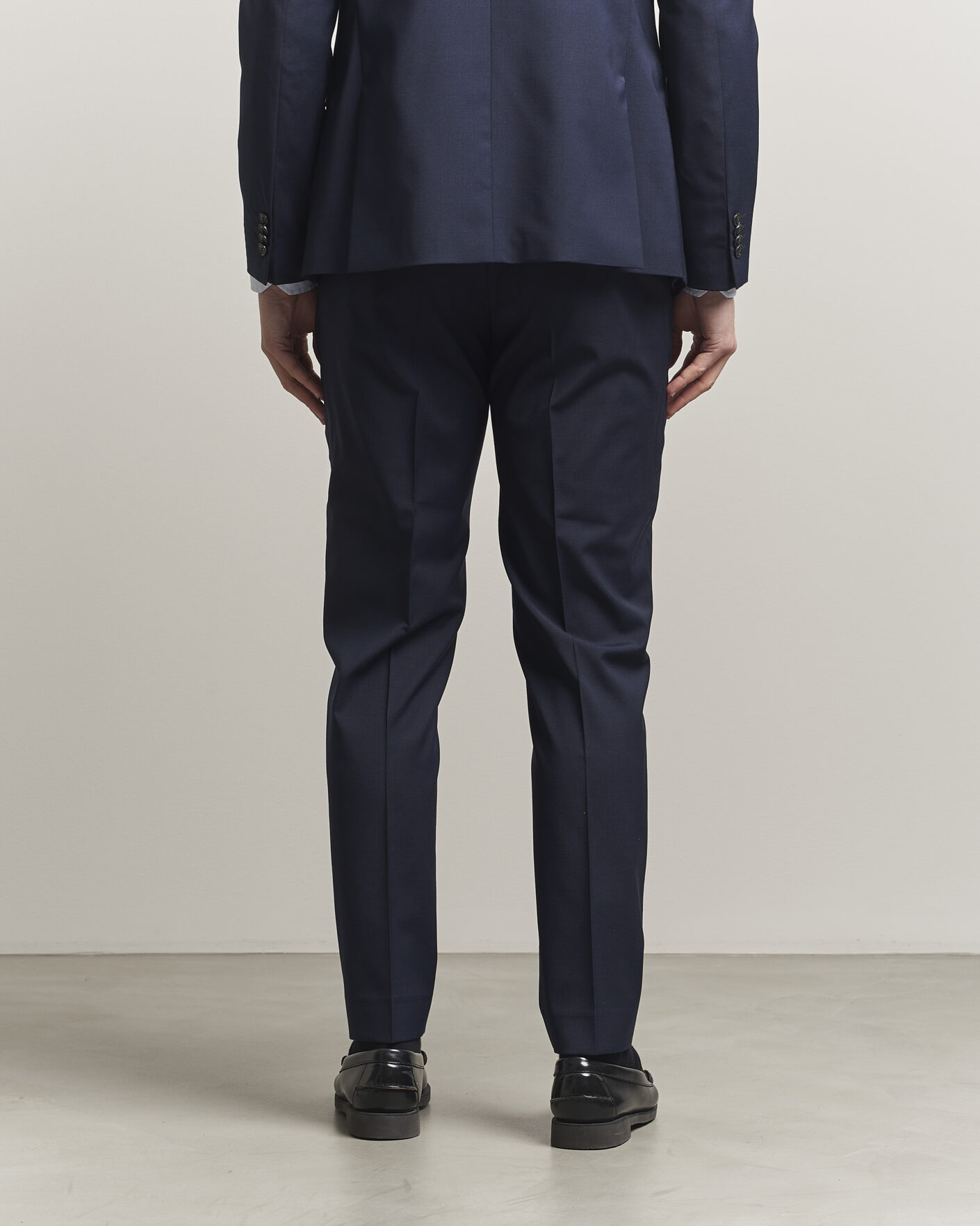 Herr | Byxor | Tiger of Sweden | Tenuta Wool Travel Suit Trousers Royal Blue