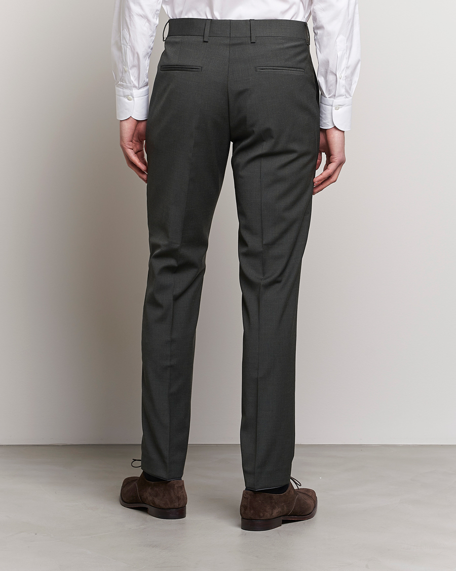 Herr | Byxor | Tiger of Sweden | Tenuta Wool Travel Suit Trousers Olive Extreme