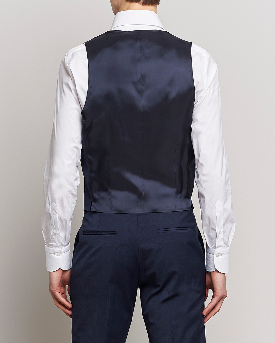 Herr | Kavajer | Tiger of Sweden | Wayde Wool Travel Waistcoat Royal Blue