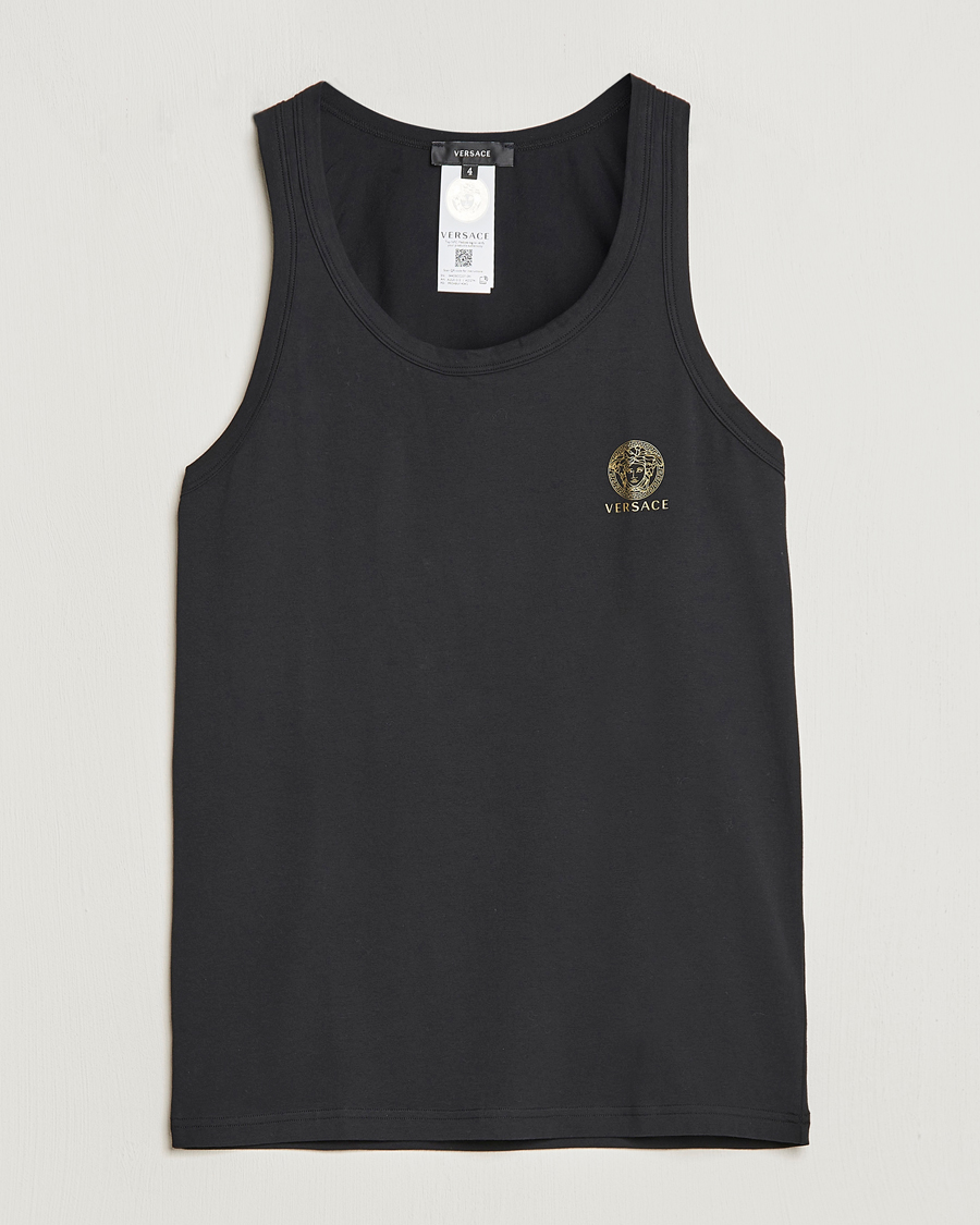 Herr | T-Shirts | Versace | Medusa Tank Top Black