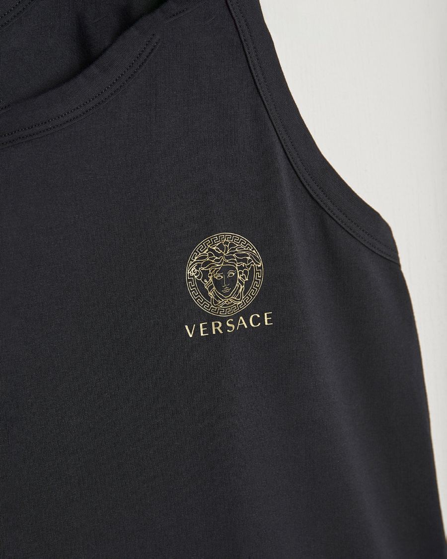 Herr | T-Shirts | Versace | Medusa Tank Top Black
