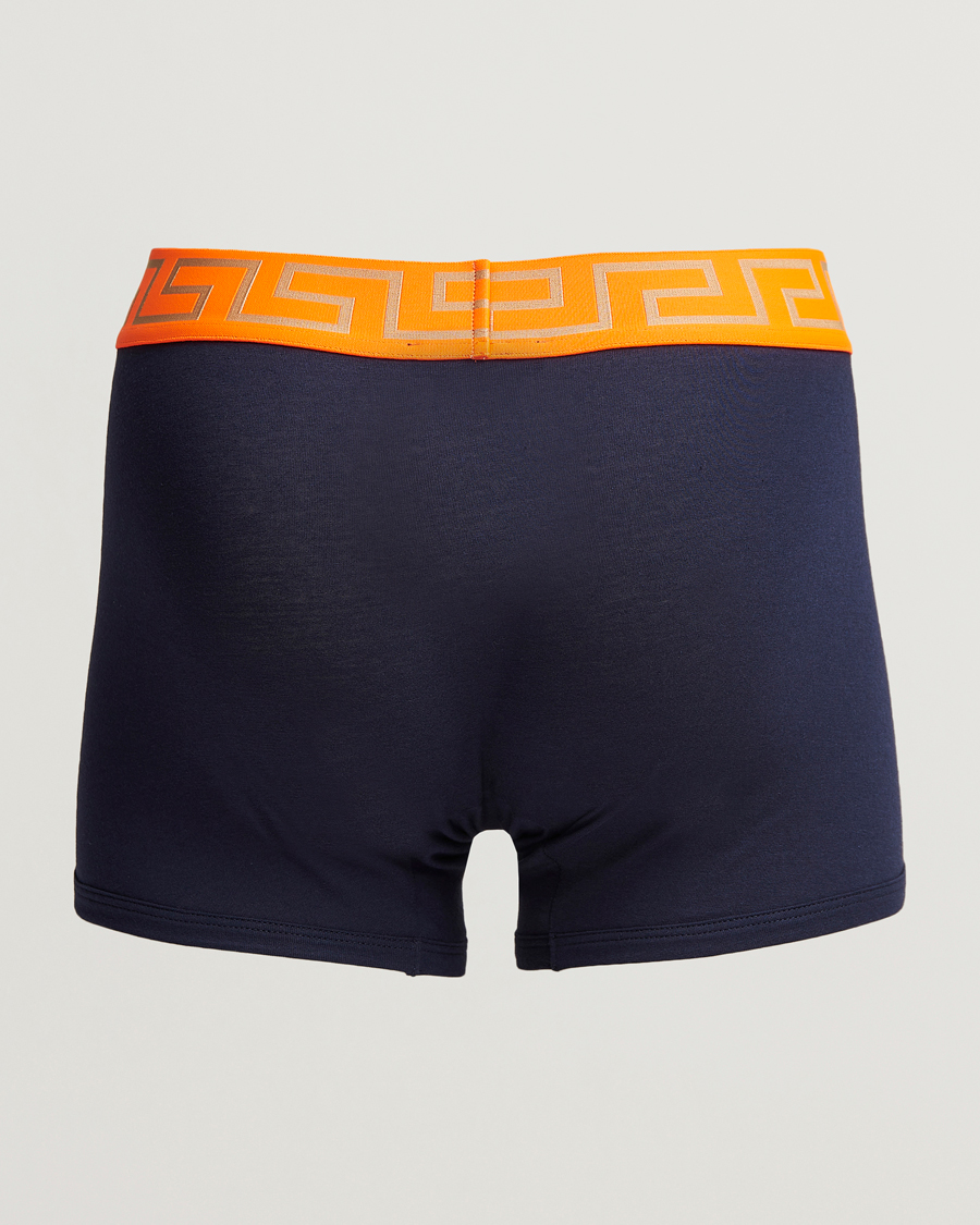Herr | Underkläder | Versace | Greca Boxer Briefs Navy/Orange