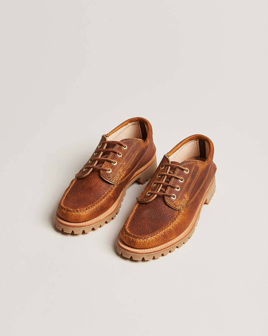 Herr |  | Yuketen | Handsewn Angler Moc  Dark Brown Grain Calf