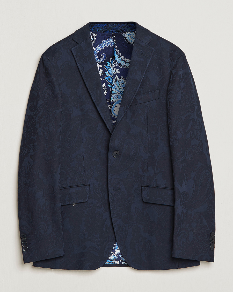 Herr | Kavajer | Etro | Jacquard Blazer Navy