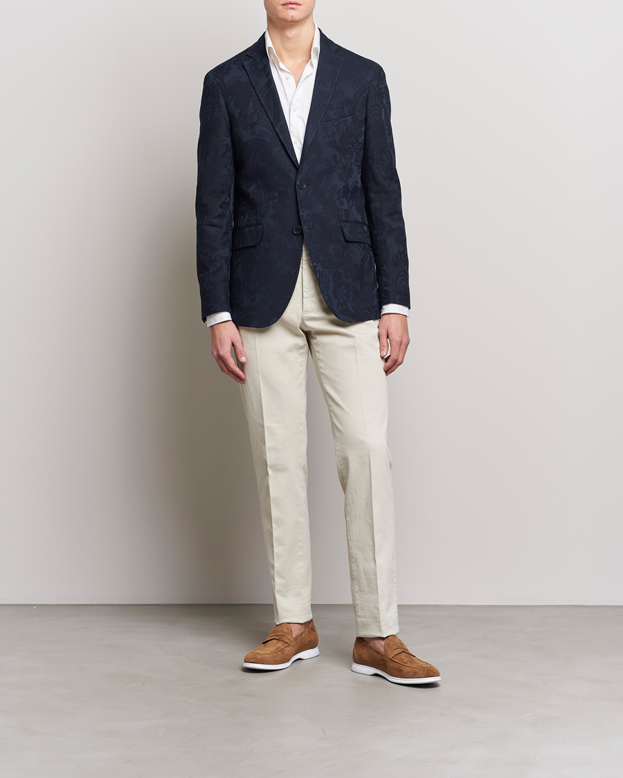 Herr | Kavajer | Etro | Jacquard Blazer Navy