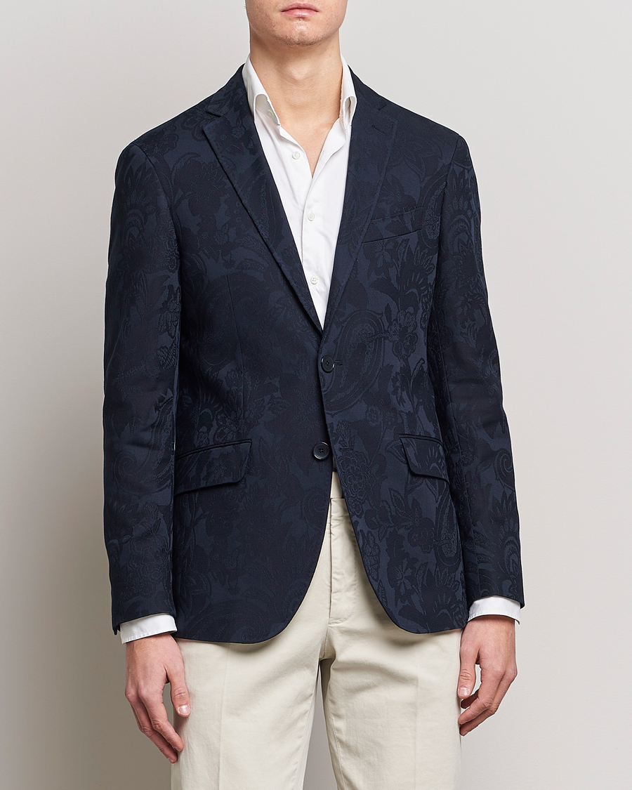Herr | Kavajer | Etro | Jacquard Blazer Navy