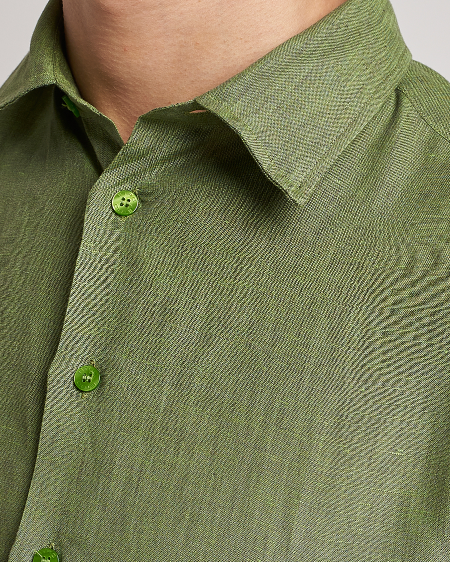 Herr | Skjortor | Etro | Linen Sport Shirt Green