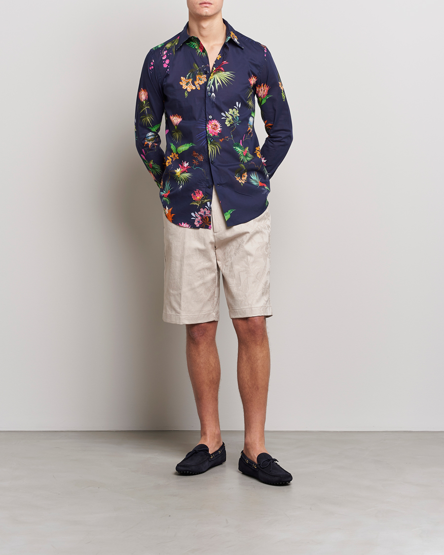 Herr | Skjortor | Etro | Floreale Printed Shirt Navy