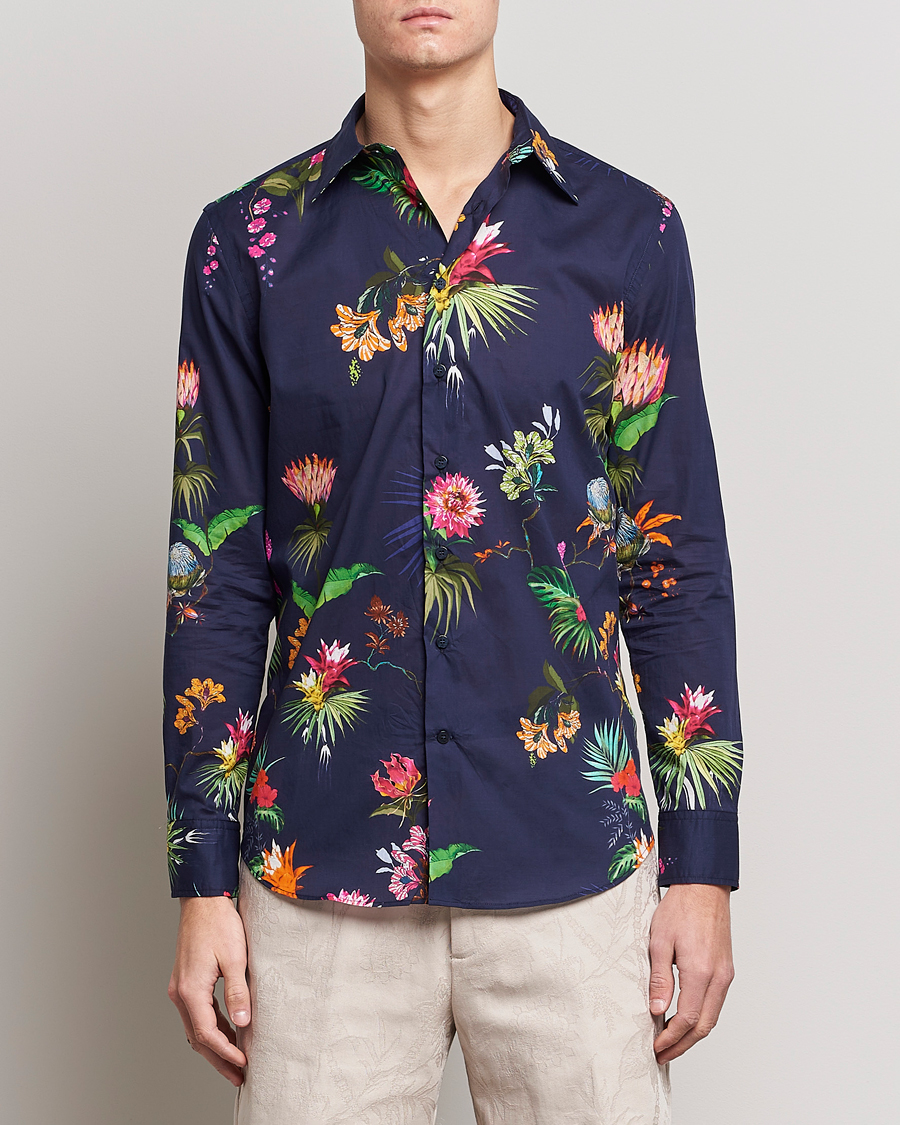 Herr | Etro | Etro | Floreale Printed Shirt Navy