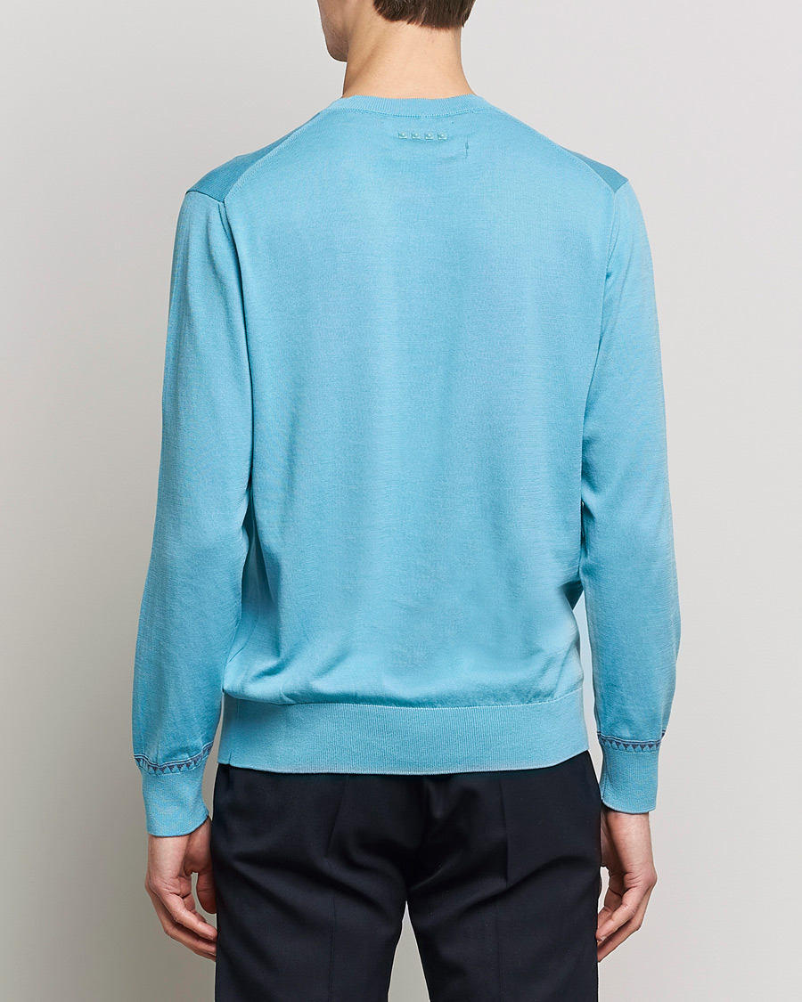 Herr | Tröjor | Etro | Crew Neck Pullover Azzurro