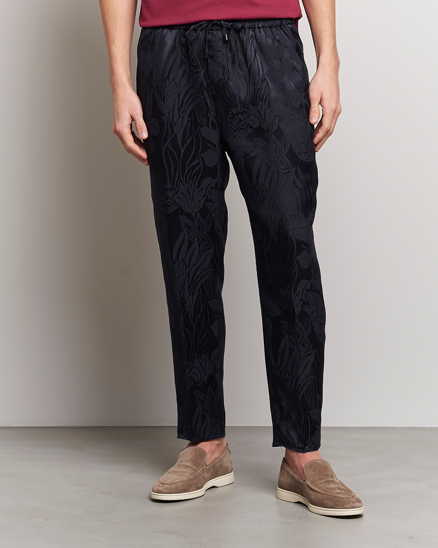 Herr | Byxor | Etro | York Drawstring Trousers Navy