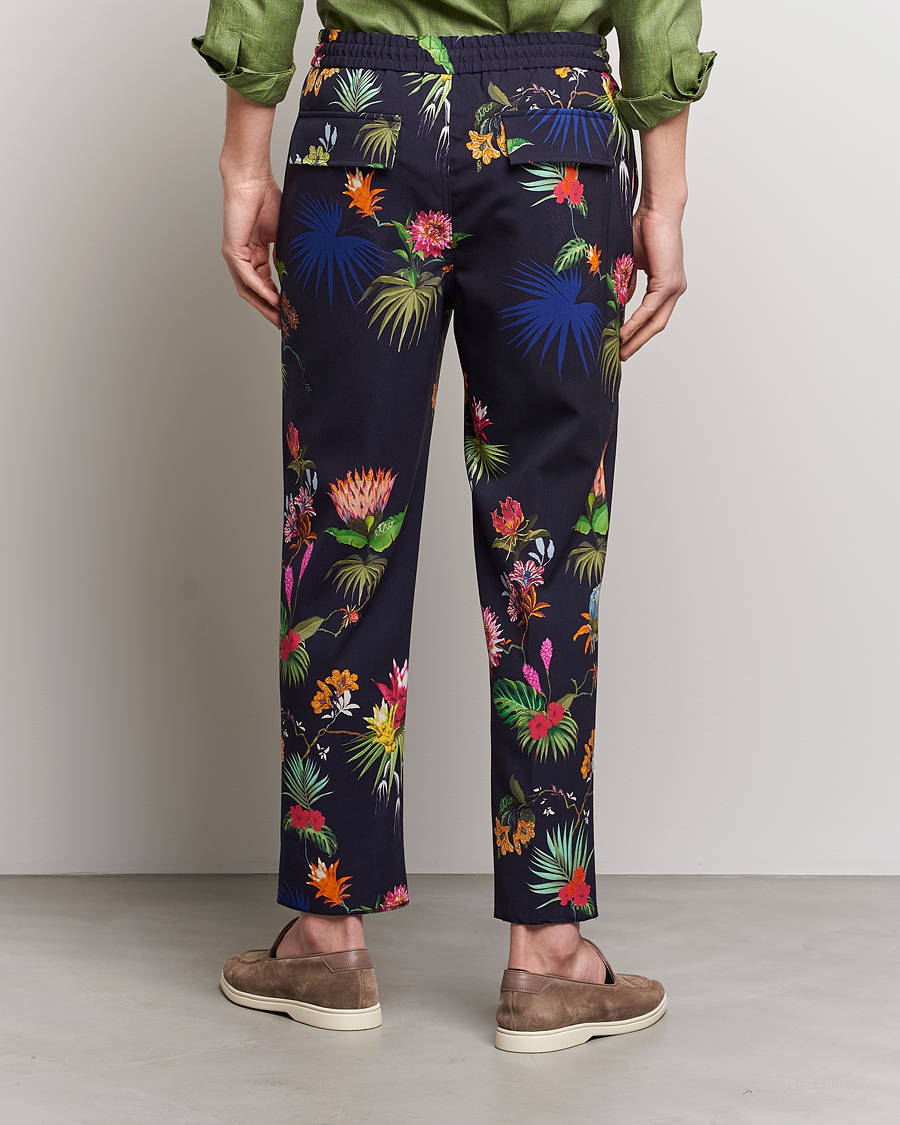 Herr | Byxor | Etro | Printed Casual Trousers Navy