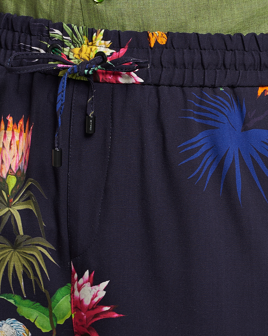 Herr | Byxor | Etro | Printed Casual Trousers Navy