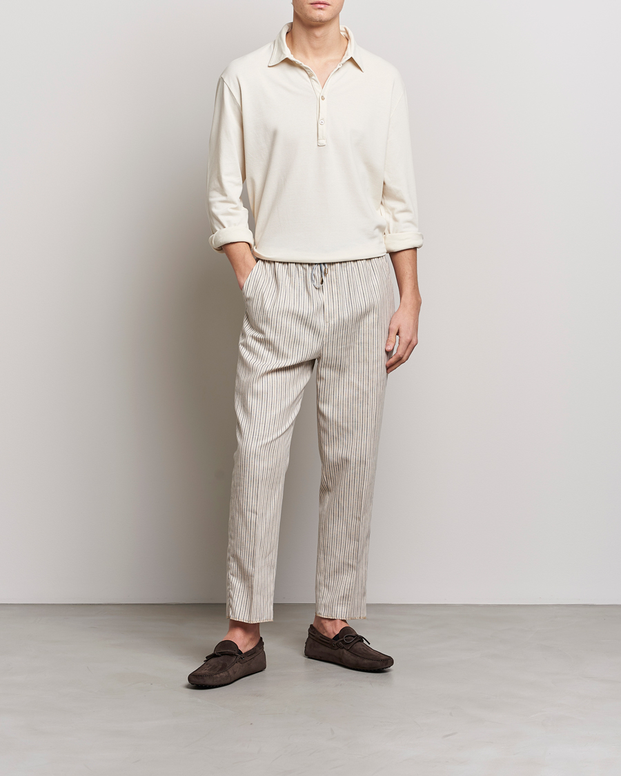 Herr | Byxor | Etro | Hickory Stripe Casual Trousers Off White