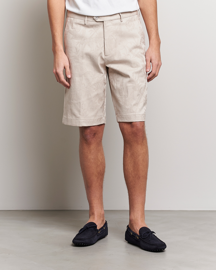 Herr | Etro | Etro | Jacquard Weave Shorts Beige