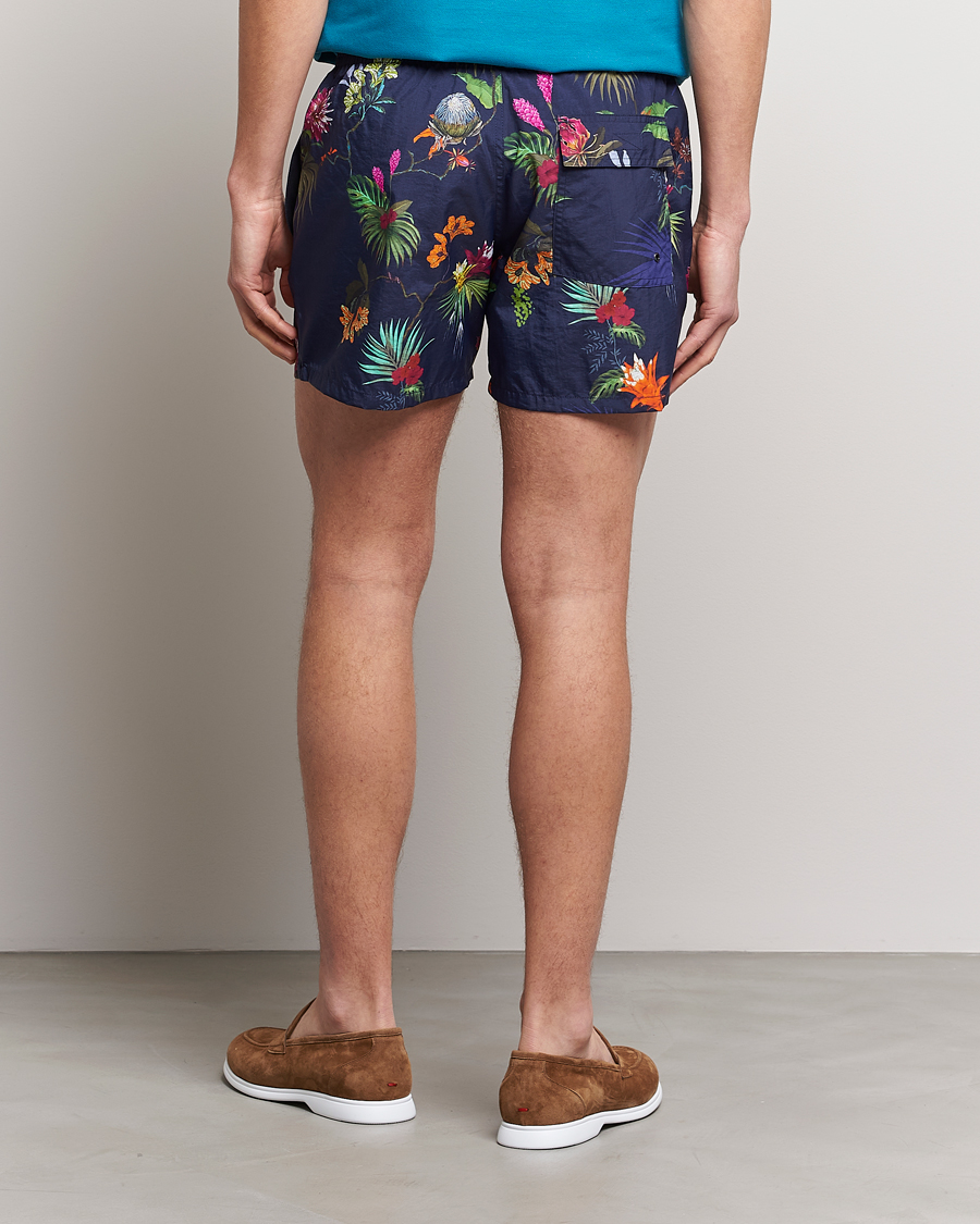 Herr | Badbyxor | Etro | Floreale Printed Swim Trunks Navy