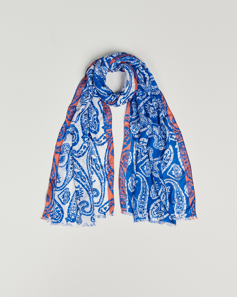 Herr | Etro Shaal Nur Cashmere Blend Scarf Blue | Etro | Shaal Nur Cashmere Blend Scarf Blue