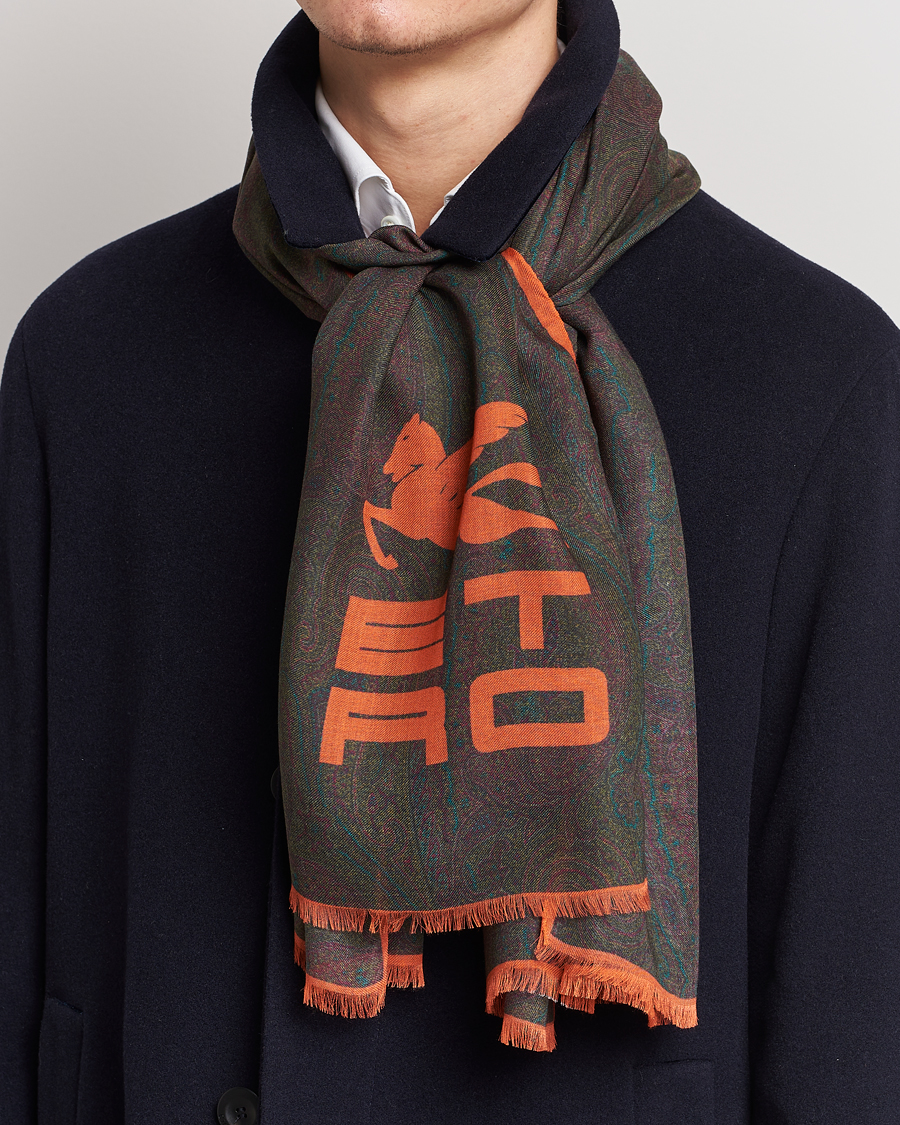 Herr | Etro Shaal Nur Cashmere Blend Paisley Scarf Dark Brown | Etro | Shaal Nur Cashmere Blend Paisley Scarf Dark Brown