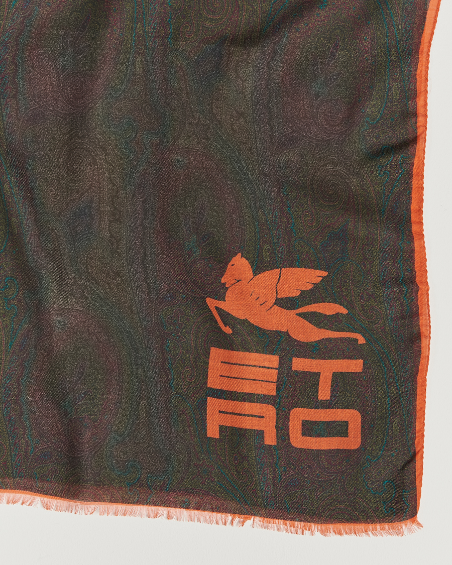 Herr | Etro Shaal Nur Cashmere Blend Paisley Scarf Dark Brown | Etro | Shaal Nur Cashmere Blend Paisley Scarf Dark Brown