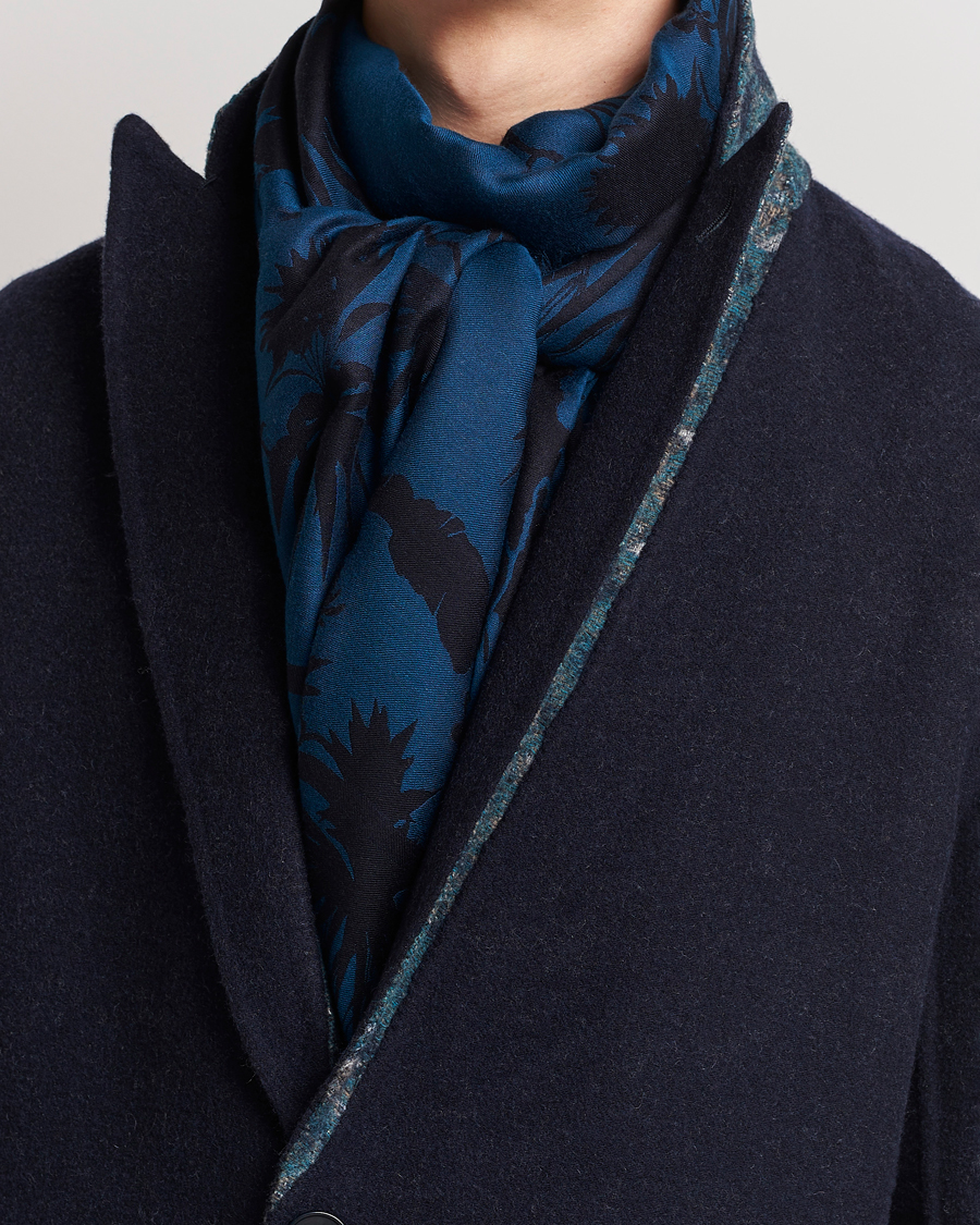 Herr | Etro Jacquard Floreale Scarf Navy | Etro | Jacquard Floreale Scarf Navy