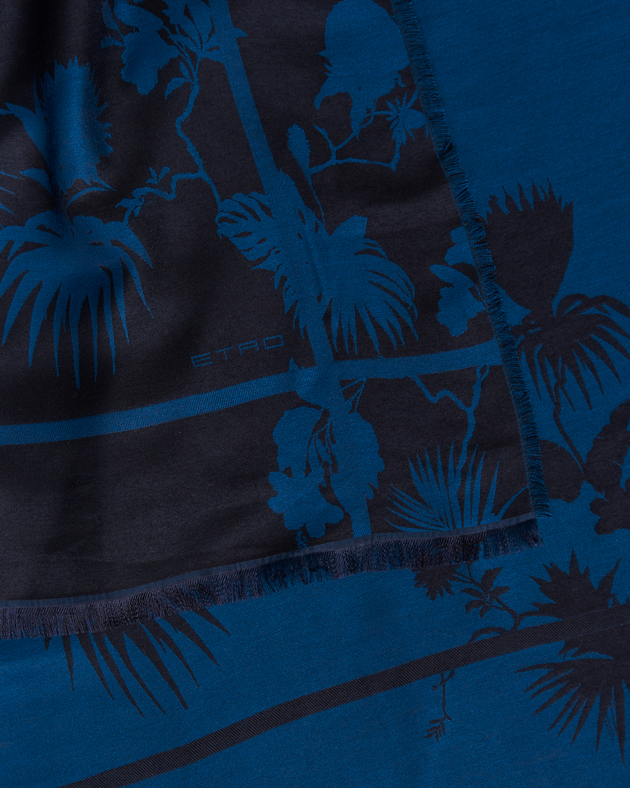 Herr | Etro Jacquard Floreale Scarf Navy | Etro | Jacquard Floreale Scarf Navy