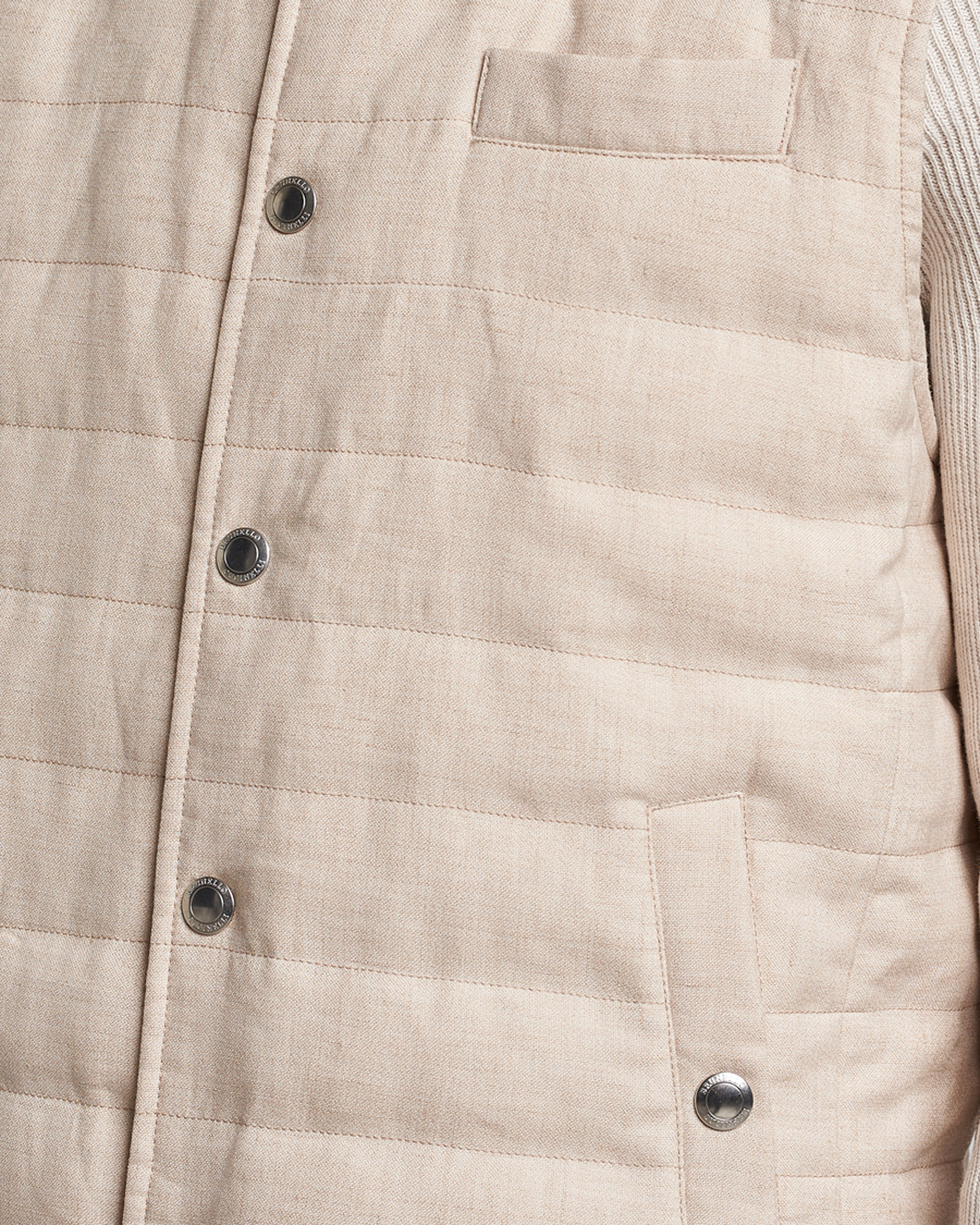 Herr | Västar | Brunello Cucinelli | Cotton/Linen Gilet Light Beige