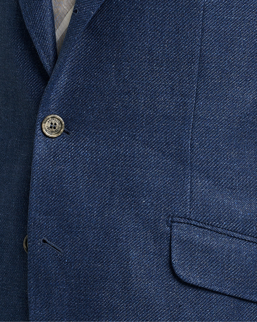 Herr | Kostymer | Brunello Cucinelli | Linen/Silk Suit Royal Blue