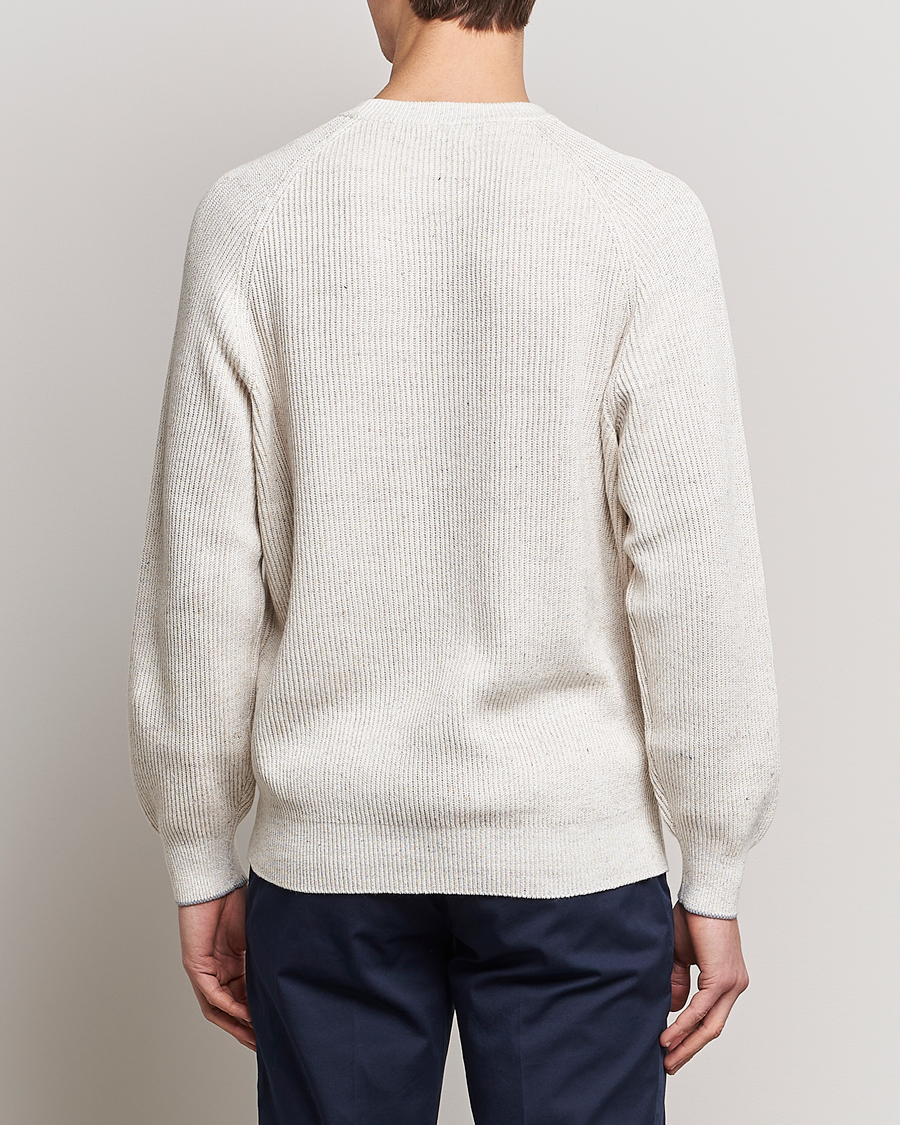 Herr | Tröjor | Brunello Cucinelli | Chine Rib Sweater Light Beige