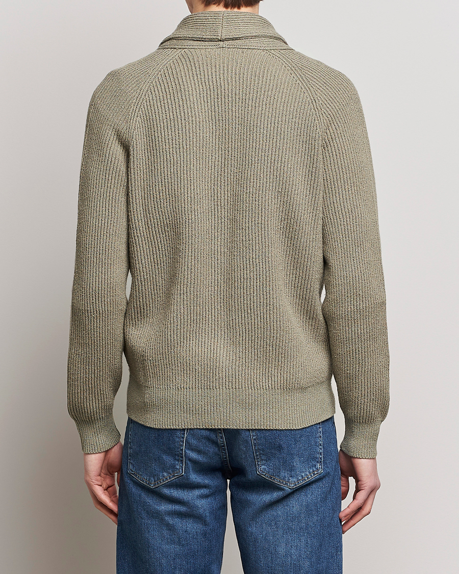 Herr | Tröjor | Brunello Cucinelli | Heavy Rib Cardigan Olive