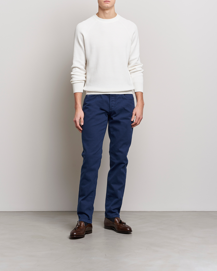 Herr | Byxor | Brunello Cucinelli | Slim Fit 5-Pocket Pants Dark Blue