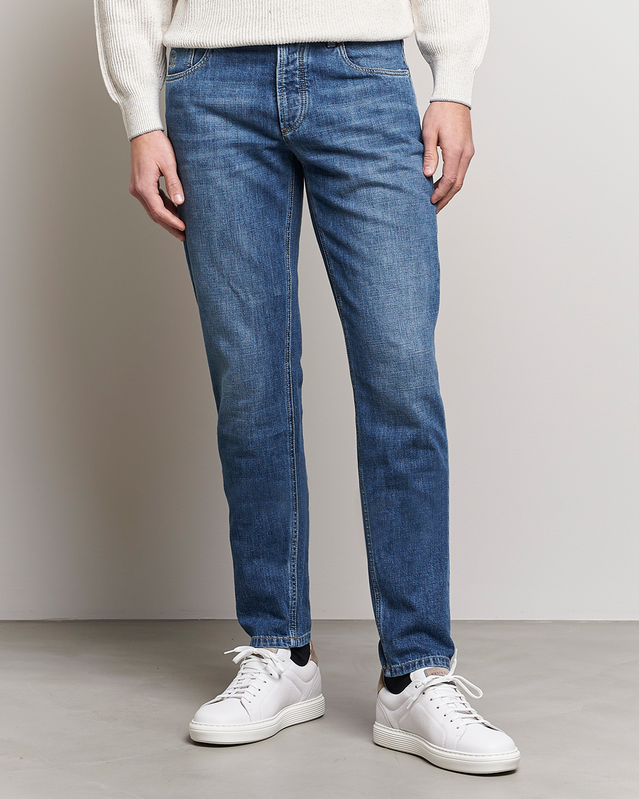 Herr | Jeans | Brunello Cucinelli | Slim Fit Jeans Dark Wash
